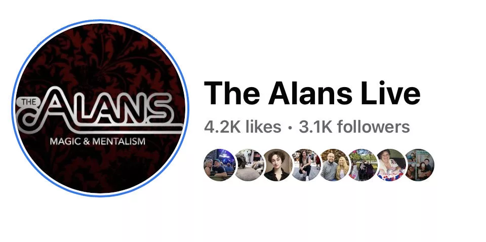 Cleveland Magician The Alans on Facebook 
